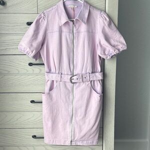 Skies Are Blue Lavender Zip-Up Jacket